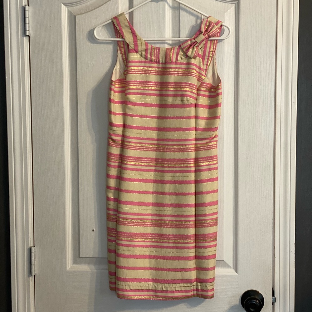 Lilly Pulitzer Candy Striper Bow Shift - Picture 4 of 8